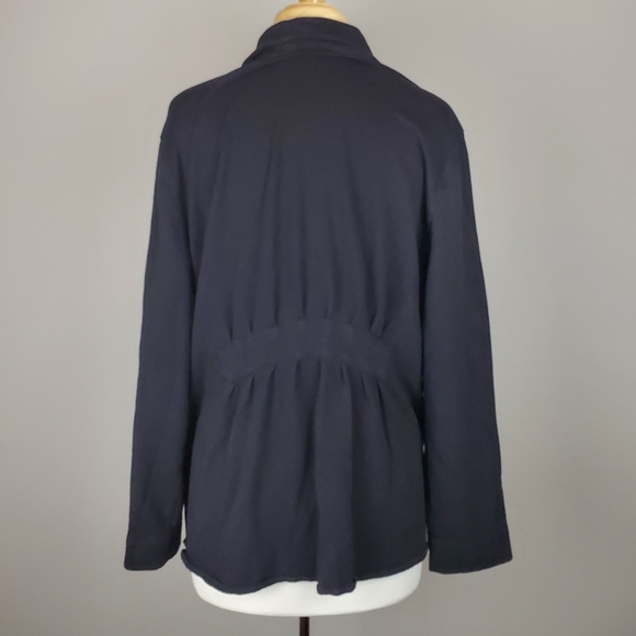 Coldwater Creek Full Zip Ruffle Top - Picture 3 of 6